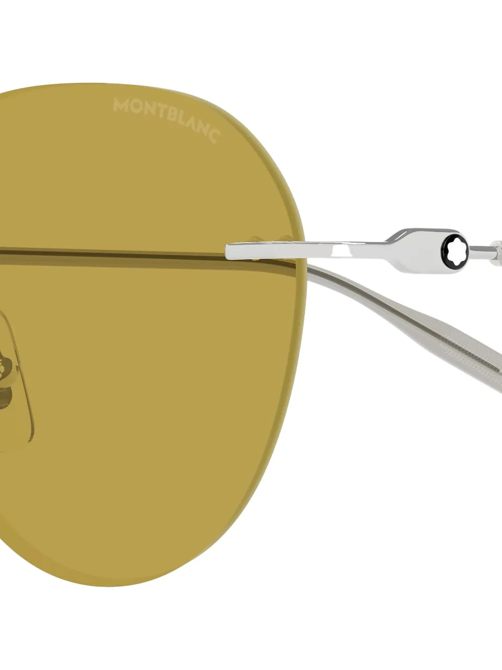 Montblanc Round-frame Sunglasses In Green