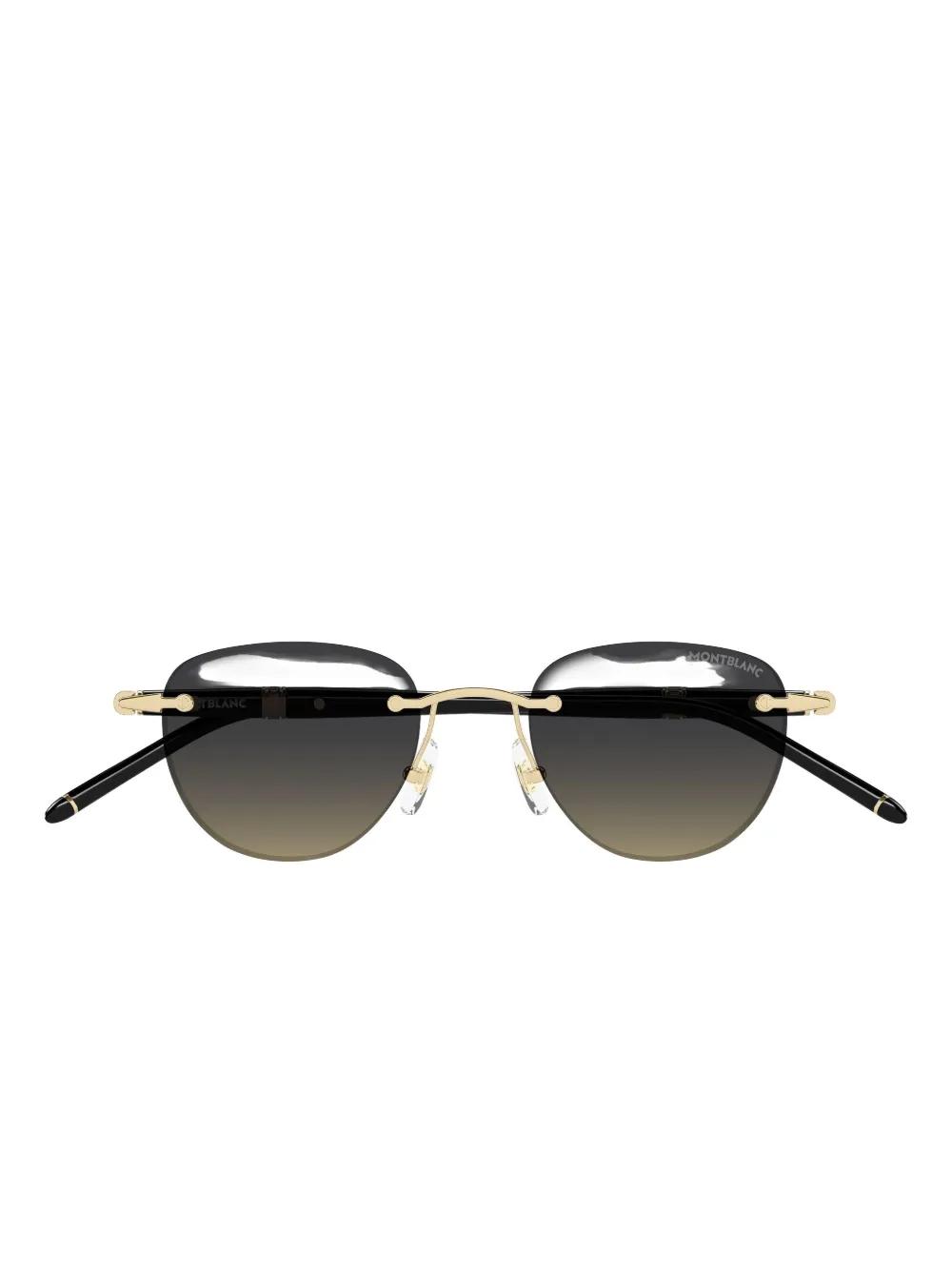 Montblanc lunettes de soleil à monture ronde | noir | Image 1