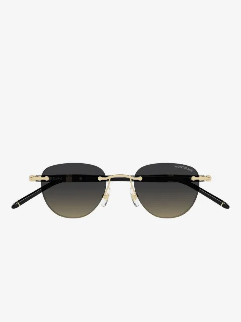 Montblanc lentes de sol con armazón redonda