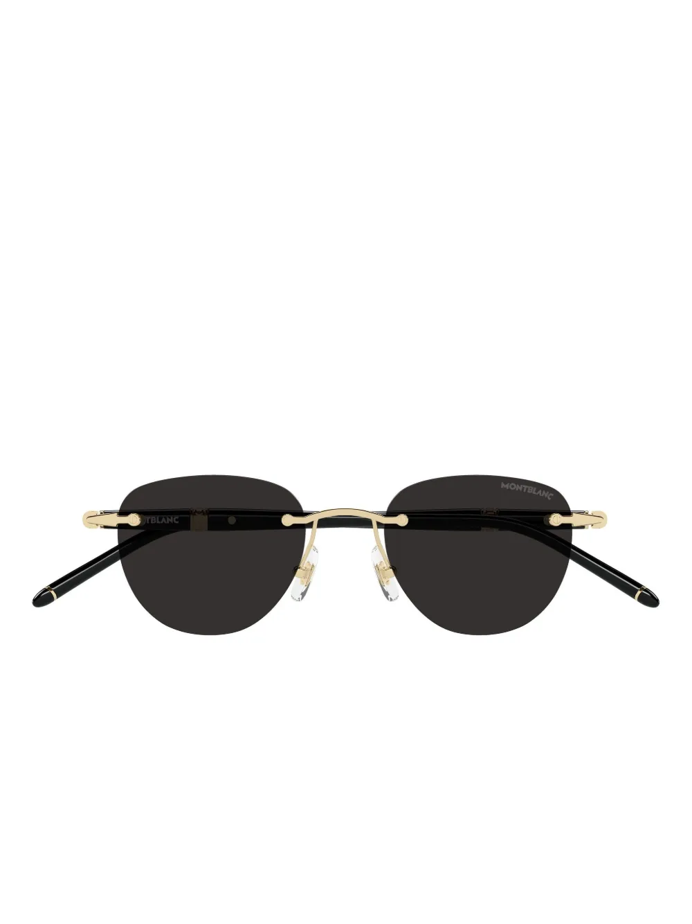 Montblanc round sunglasses | Black | Image 1