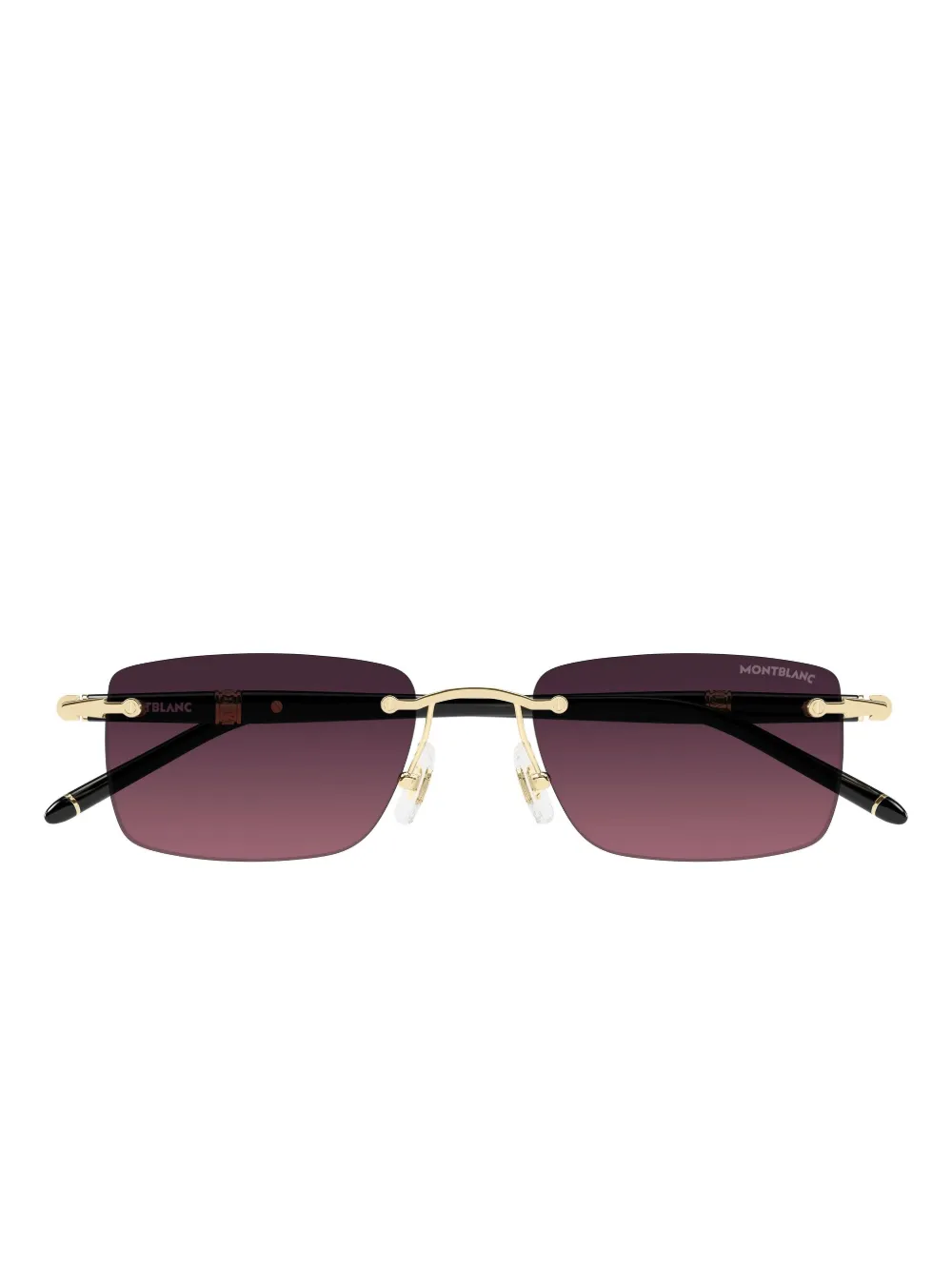 Montblanc lentes de sol rectangulares | negro | Image 1