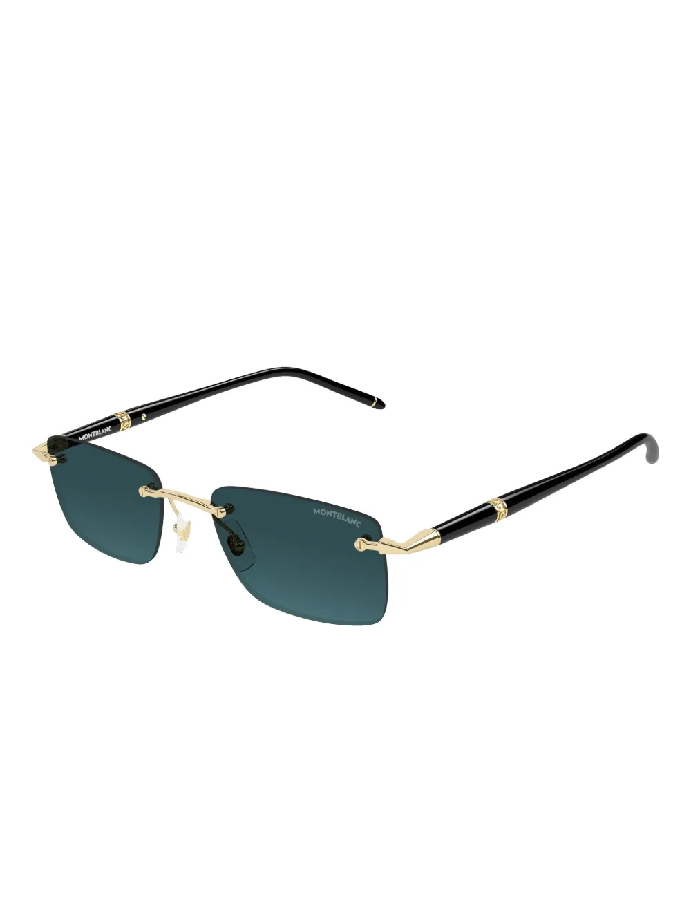 Montblanc rectangle sunglasses | Black | Image 1