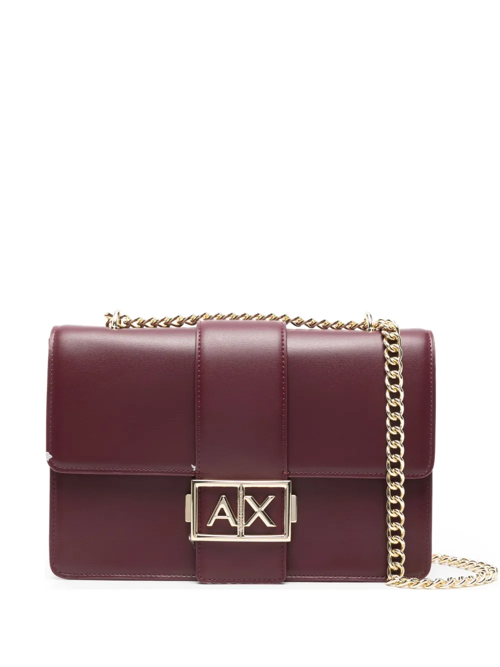 Armani Exchange logo-plaque crossbody bag - Rosso