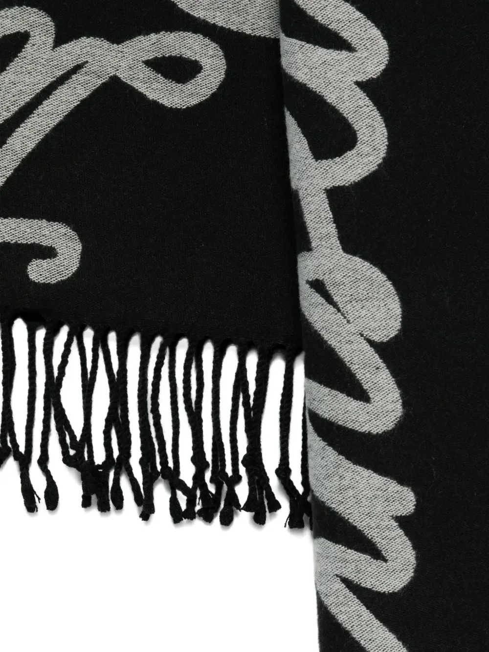 TWINSET Sjaal met franje Zwart