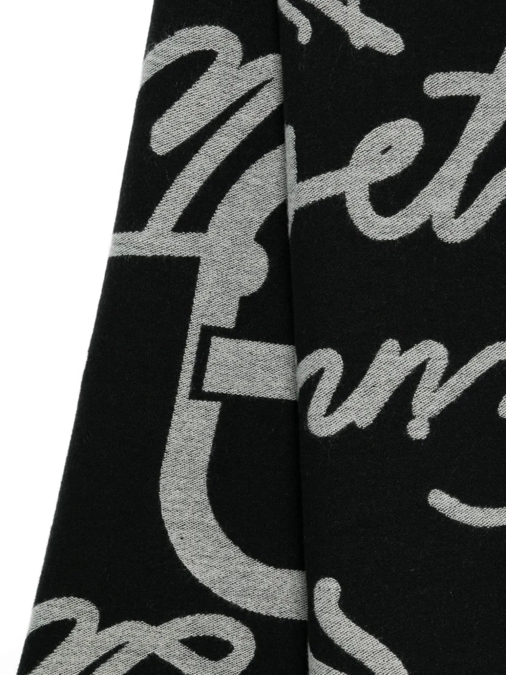 TWINSET fringed scarf - Zwart