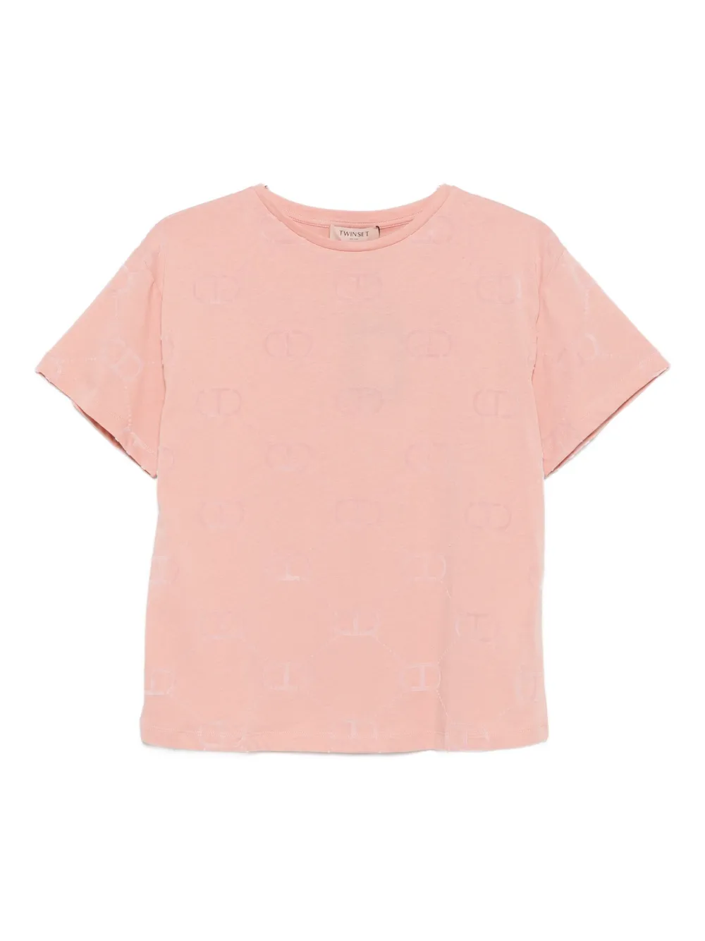 Twinset Logo-pattern T-shirt In Pink