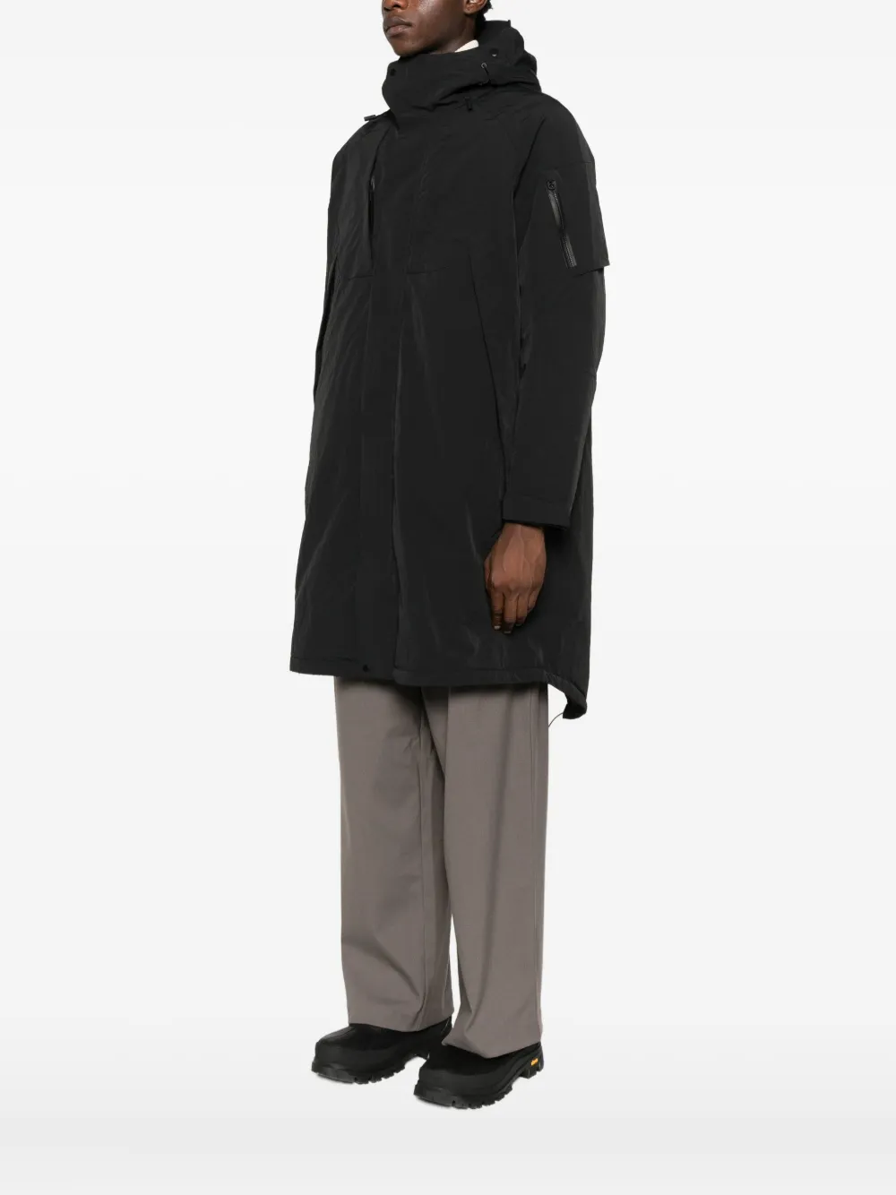 Jg1 Hooded Jacket In Black