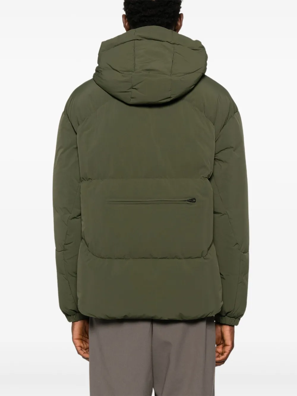 JG1 Gewatteerd jack met capuchon Groen