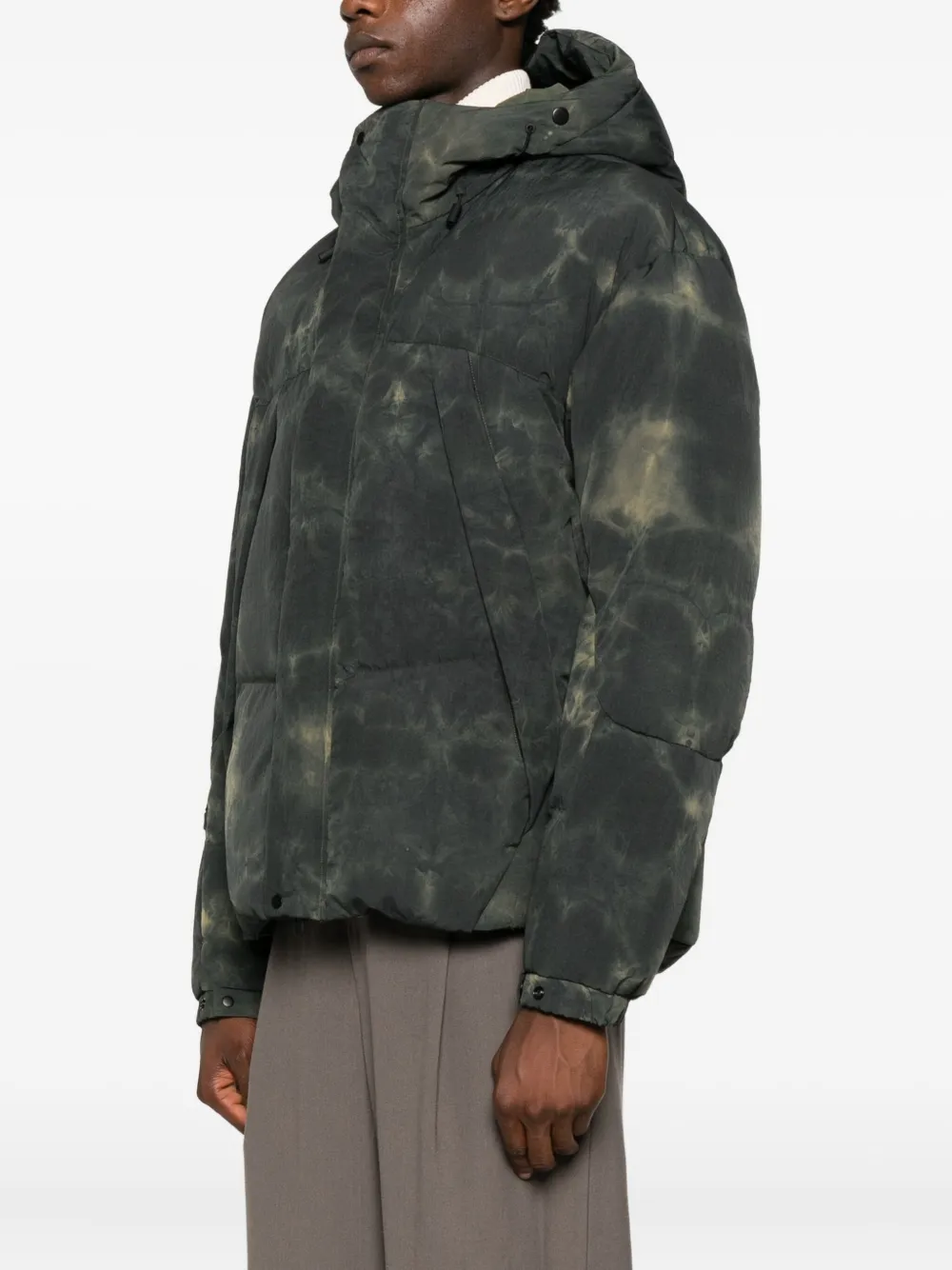 Jg1 Hooded Jacket In Green