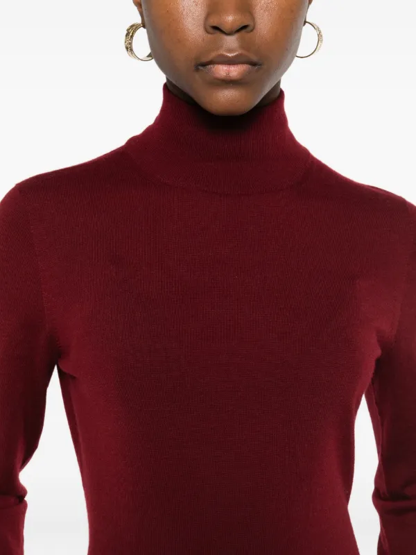 エスマックスマーラ タートルネック リブニット 赤 Max Mara タートルネック セーター | レッド | FARFETCH JP