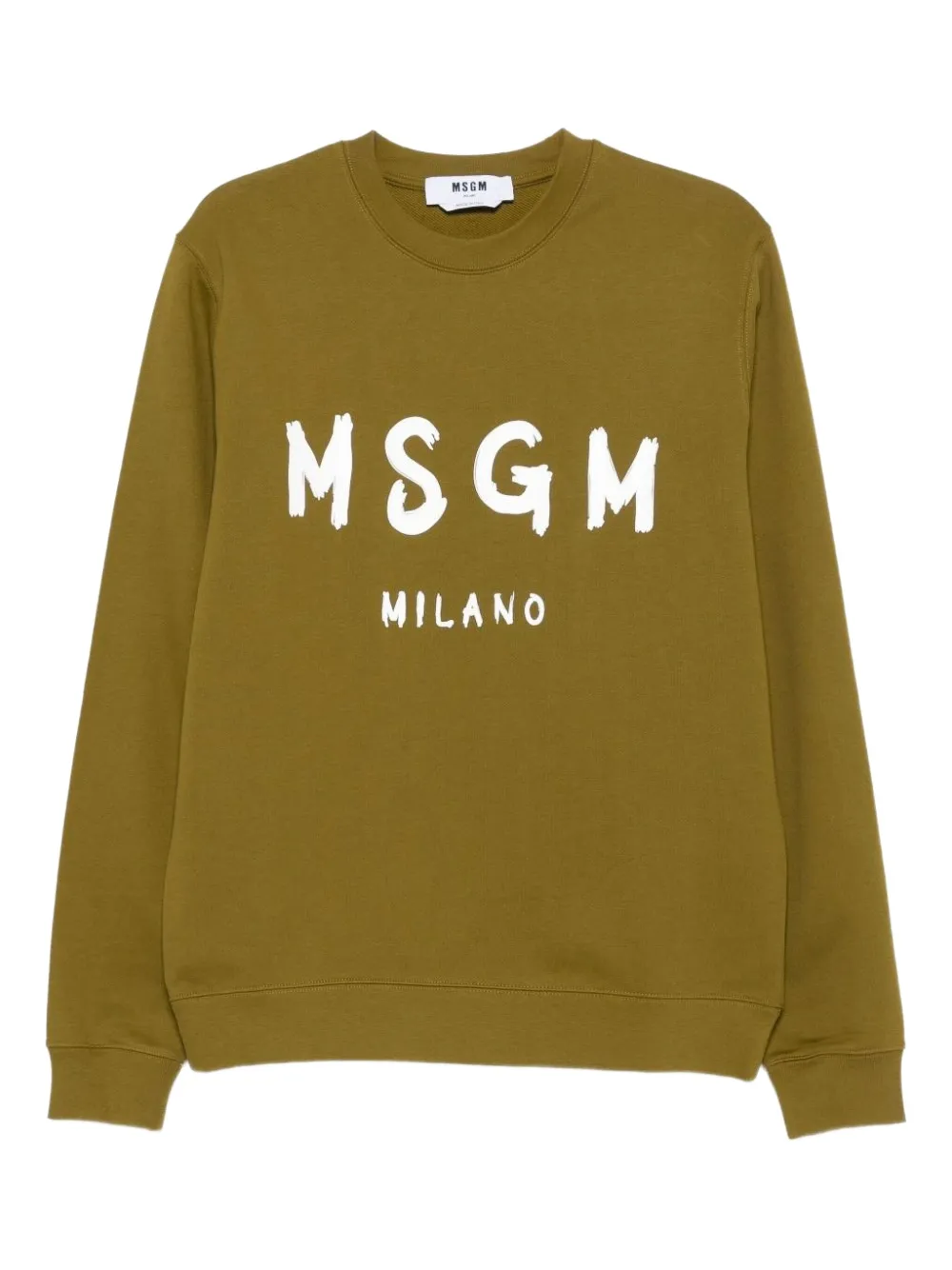 MSGM logo-print sweatshirt | Brown | Image 1