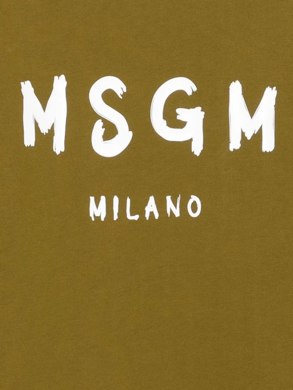 MSGM Sweater met logoprint Bruin