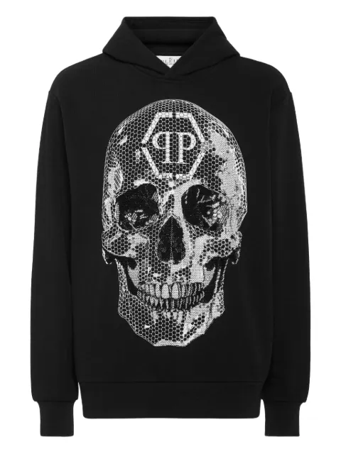 Philipp Plein skull-rhinestone hoodie