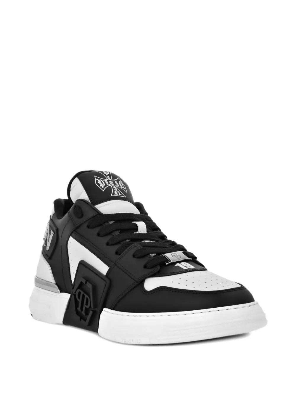Philipp Plein Phantom Kicks leren sneakers Wit
