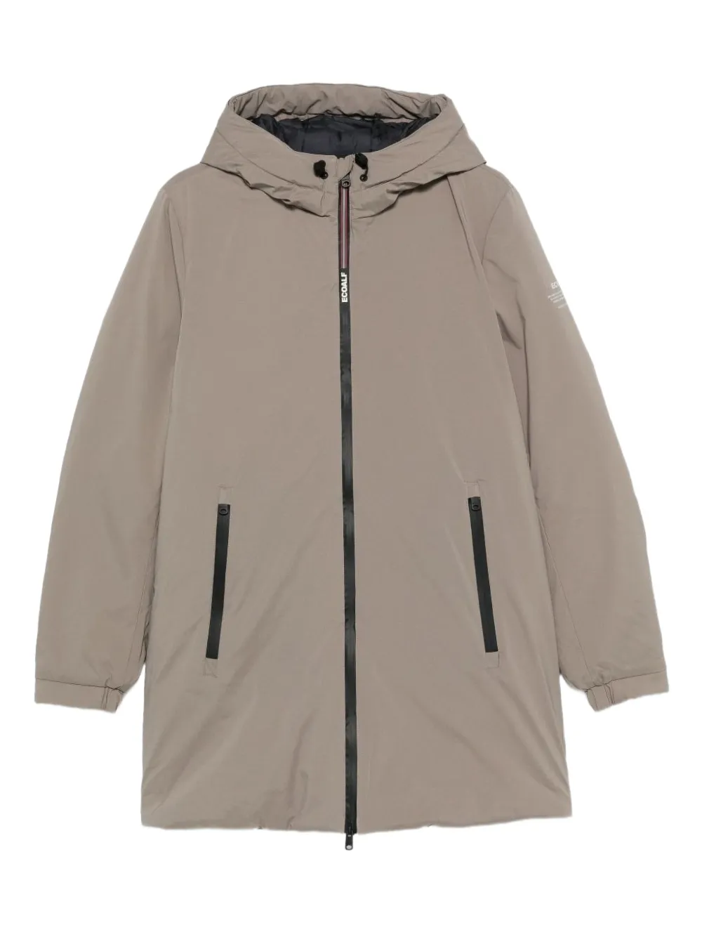 Ecoalf hooded zip-up jacket | Neutrals | Image 1