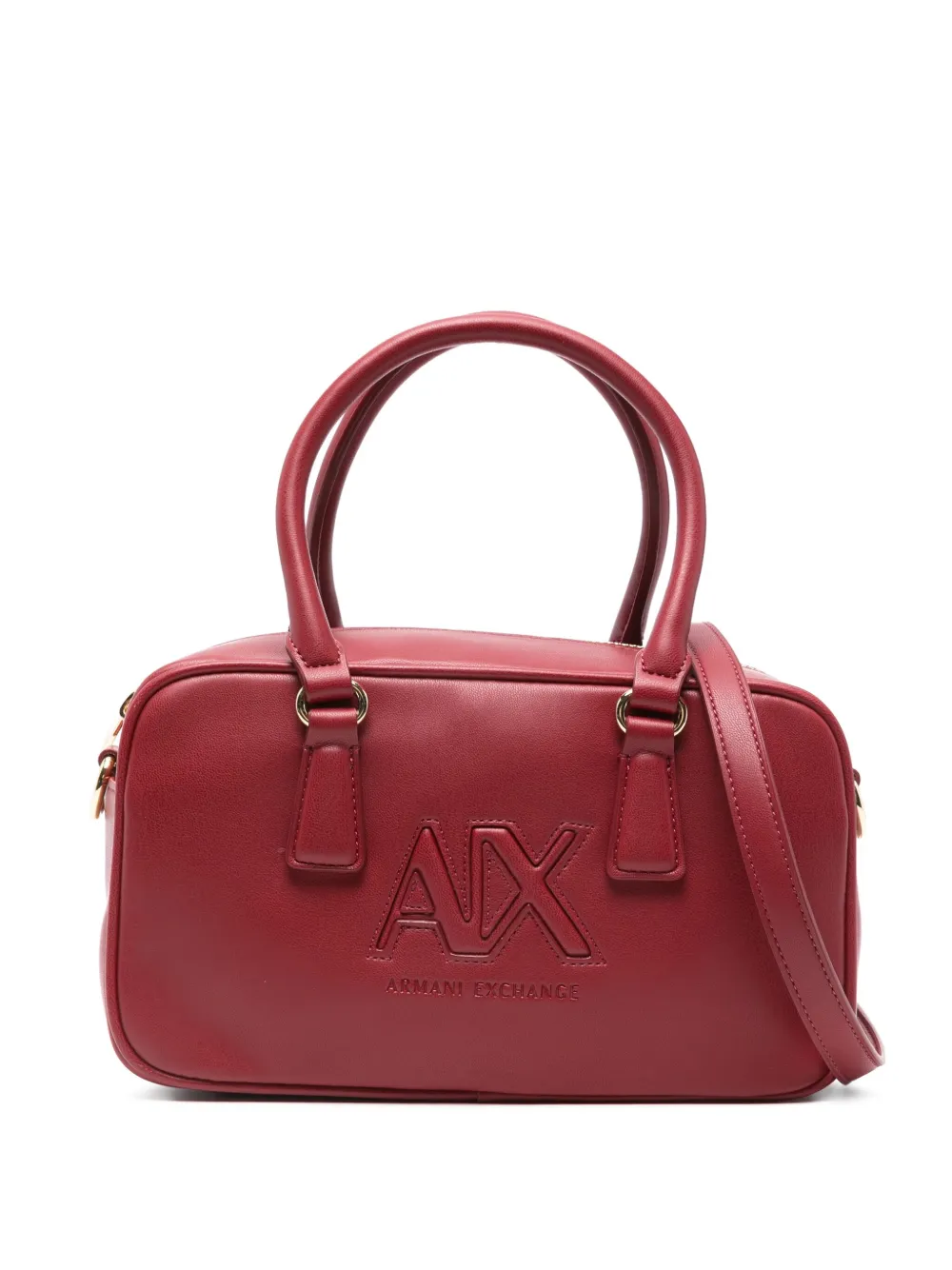 Armani Exchange tote con logo en relieve | rojo | Image 1