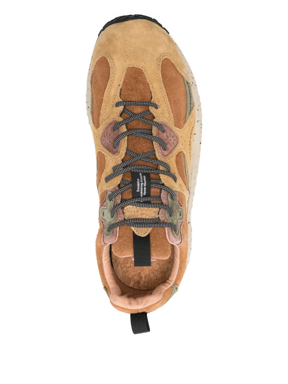 FLOWER MOUNTAIN Sneakers met gespikkelde zool en vlakken Beige