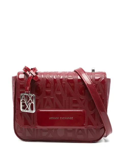 Armani Exchange debossed-logo mini crossbody bag