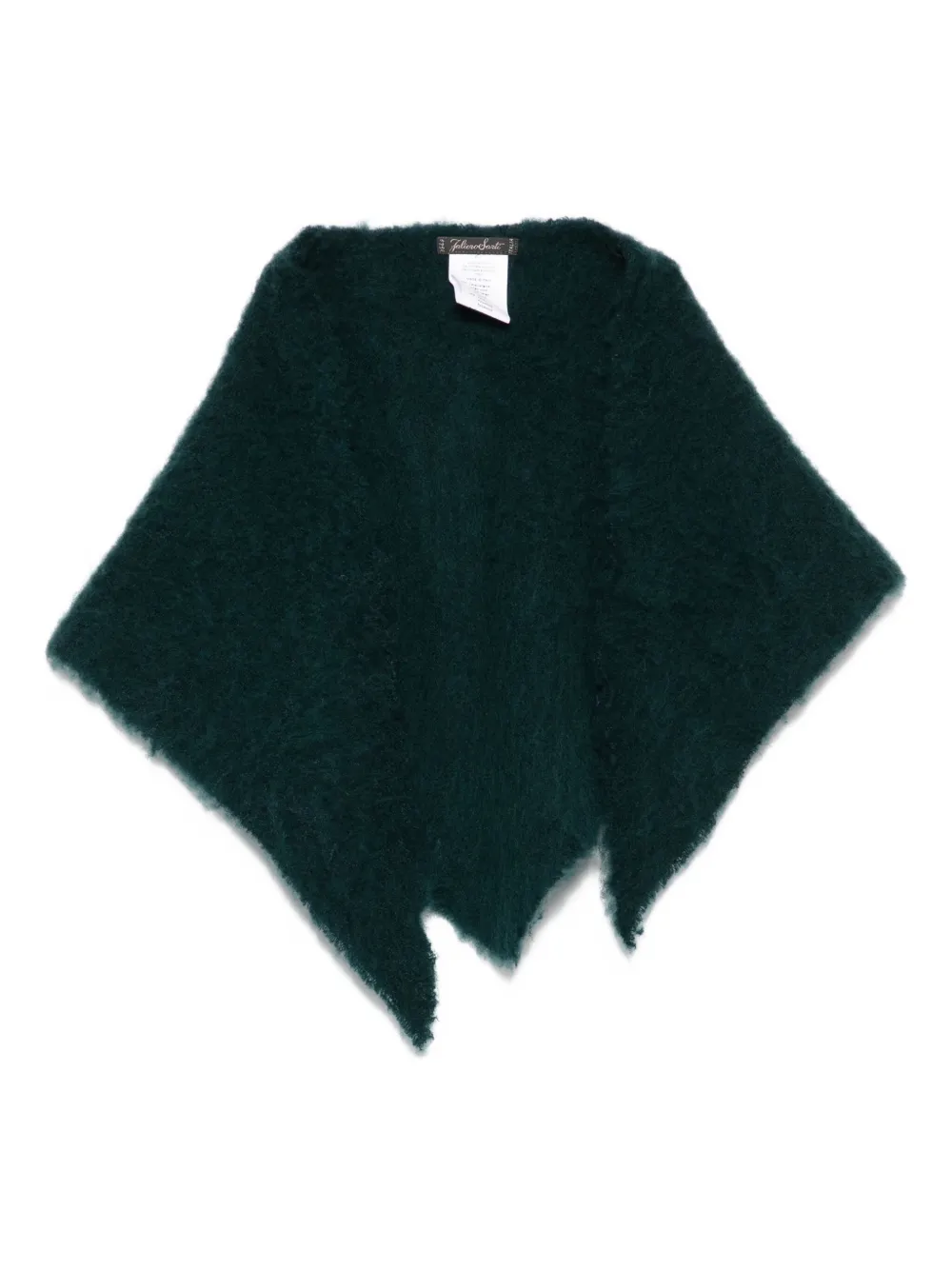 Faliero Sarti frayed scarf - Verde