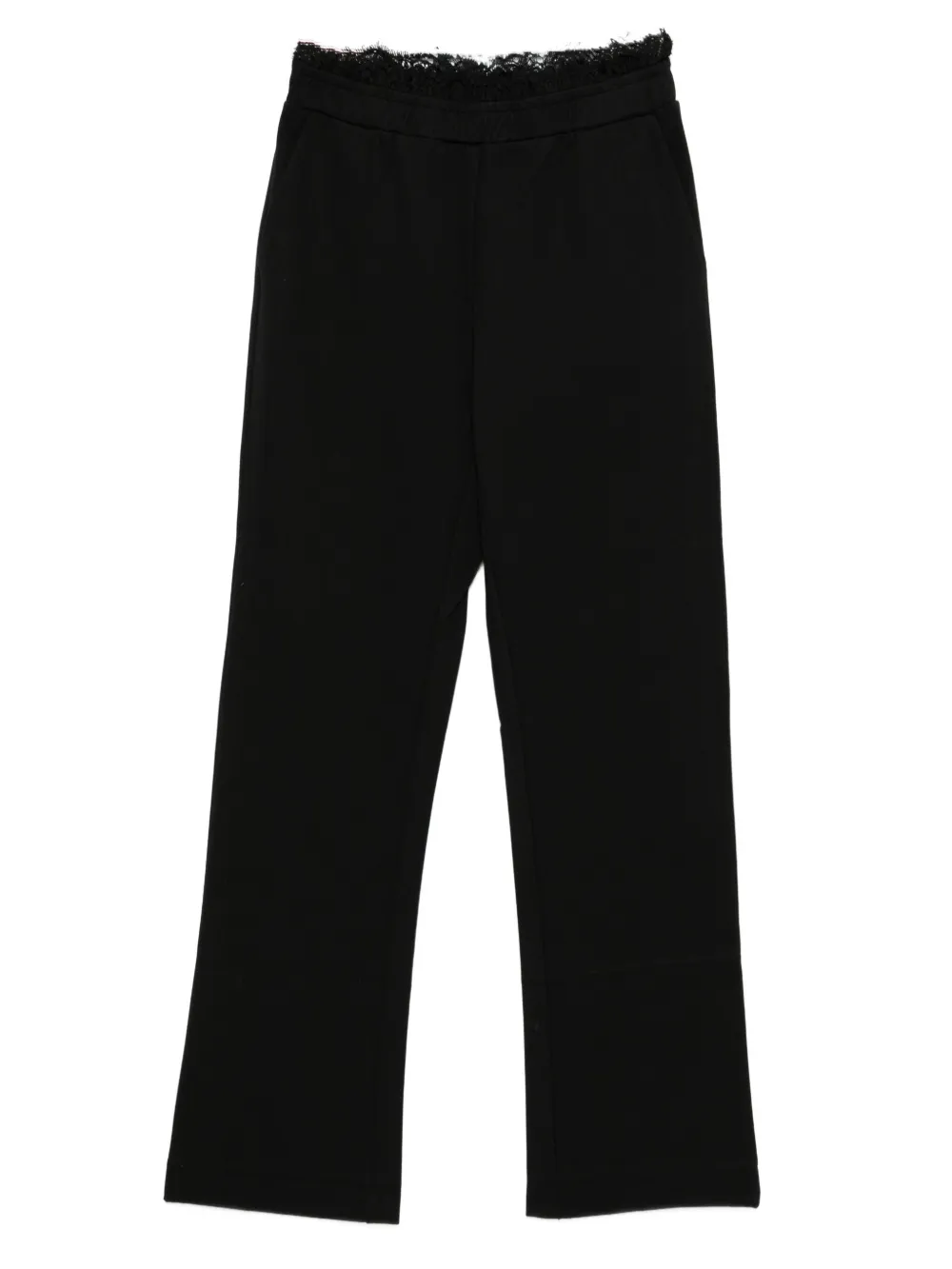 TWINSET Hose mit Spitzenbesatz | Schwarz | Image 1