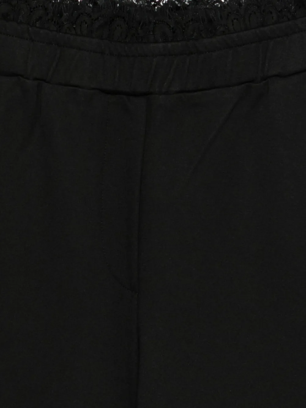 TWINSET Broek met kanten afwerking Zwart