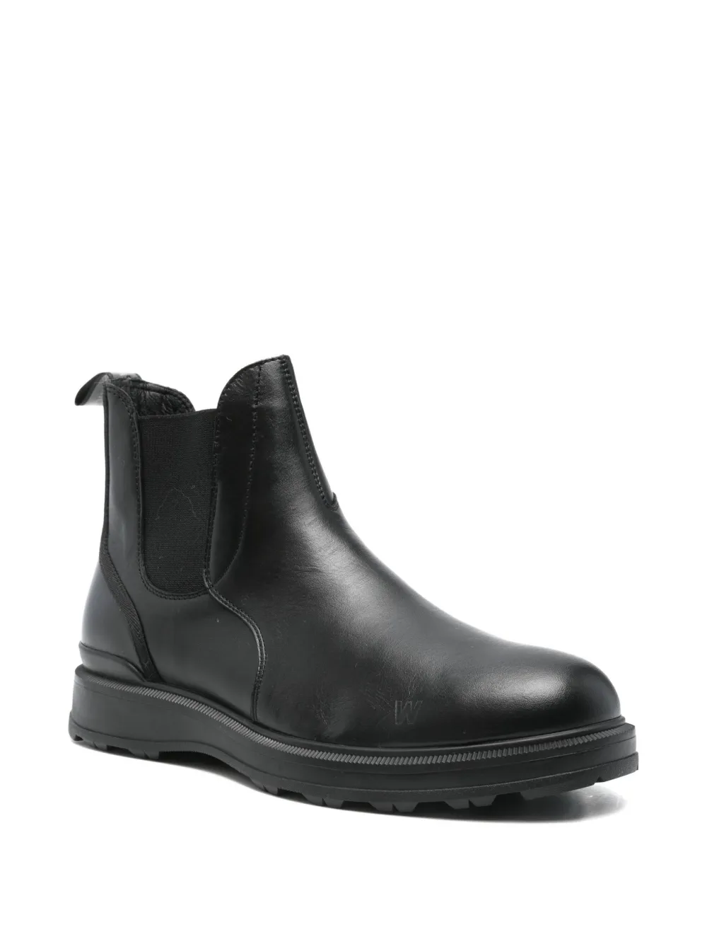 Woolrich Elasticated-panel Boots In Black