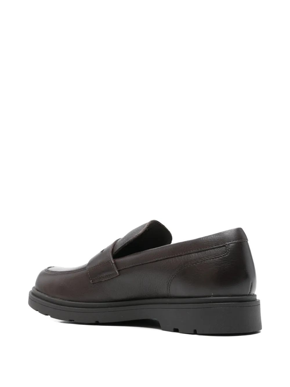 Geox Leather Loafers In Brown