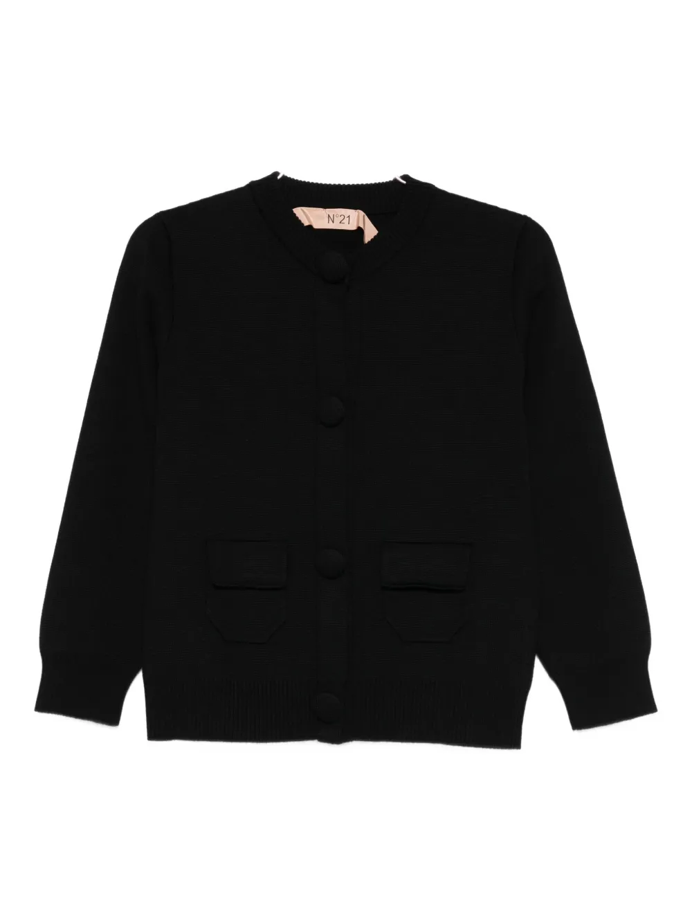 N°21 Button-up Cardigan In Black