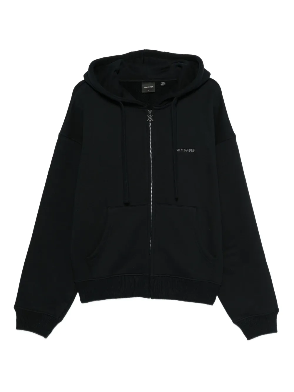 Daily Paper hoodie zippé à logo brodé | noir | Image 1