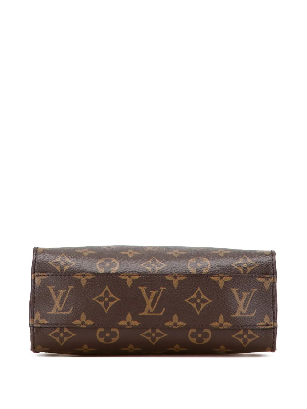 Pre-owned Louis Vuitton 2021-2025 Monogram Sac Plat Bb Satchel In Brown