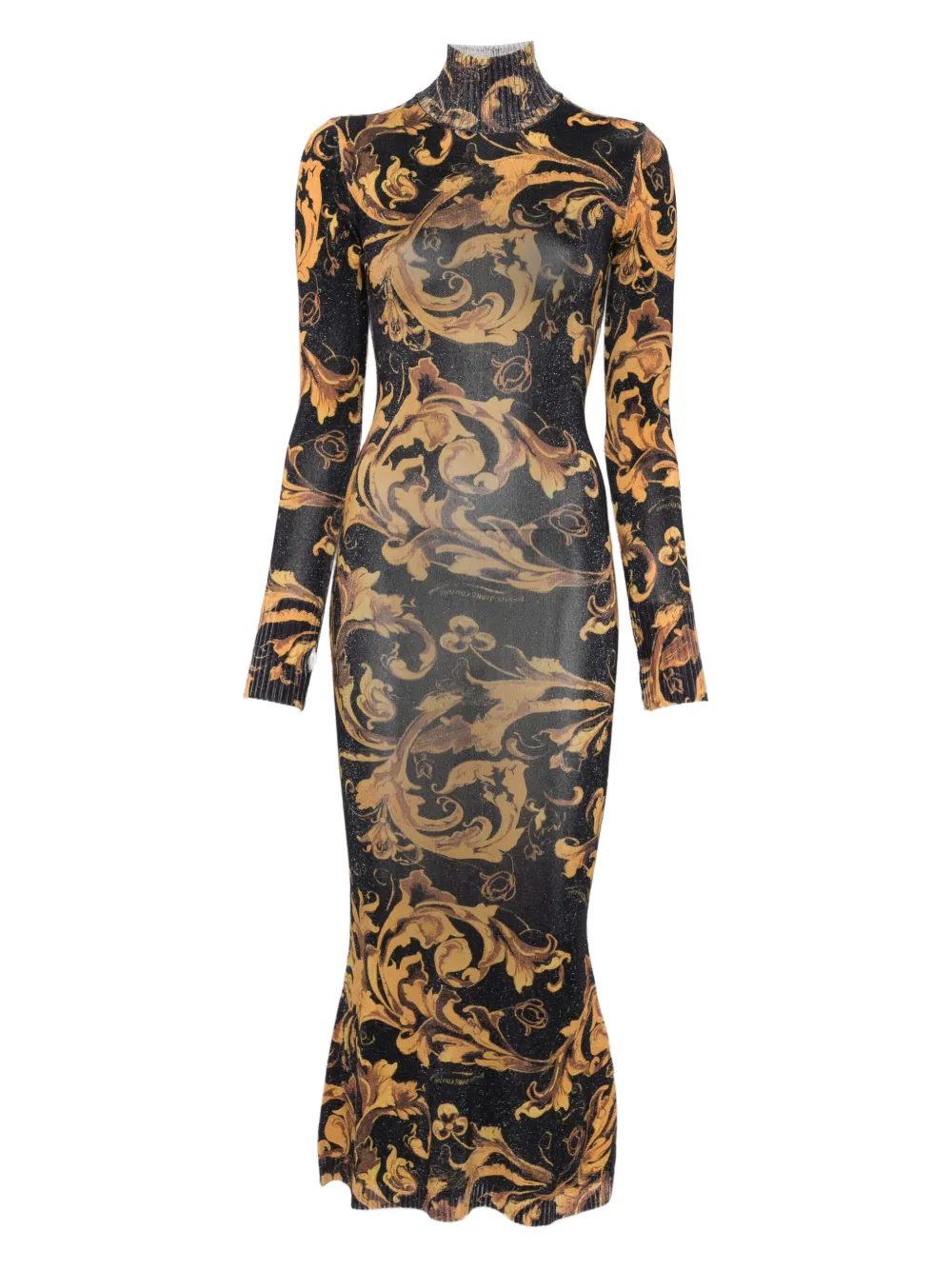 Versace Jeans Couture Barocco-print dress - Nero