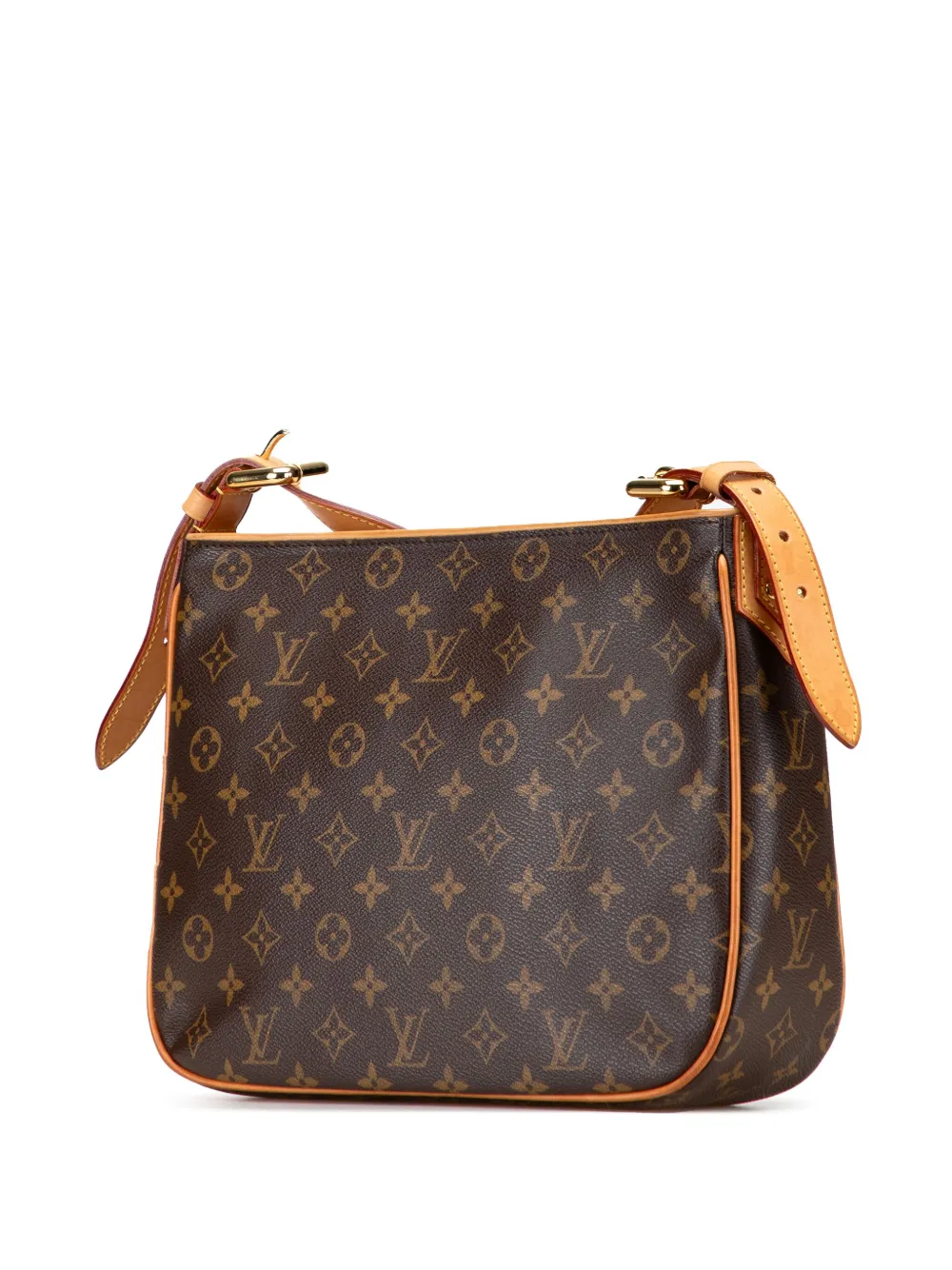 Pre-owned Louis Vuitton 2006 Monogram Hudson Gm Crossbody Bag In Brown