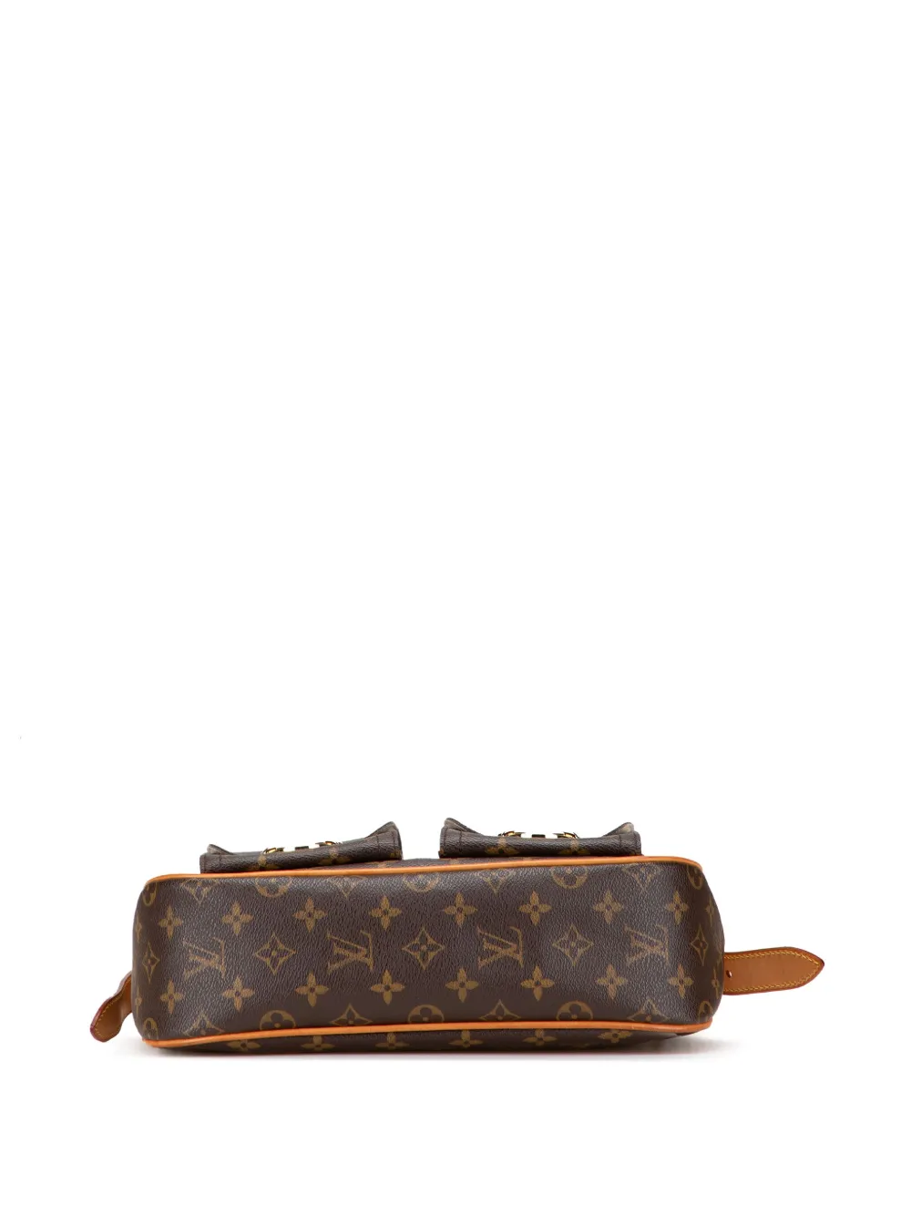 Pre-owned Louis Vuitton 2006 Monogram Hudson Gm Crossbody Bag In Brown