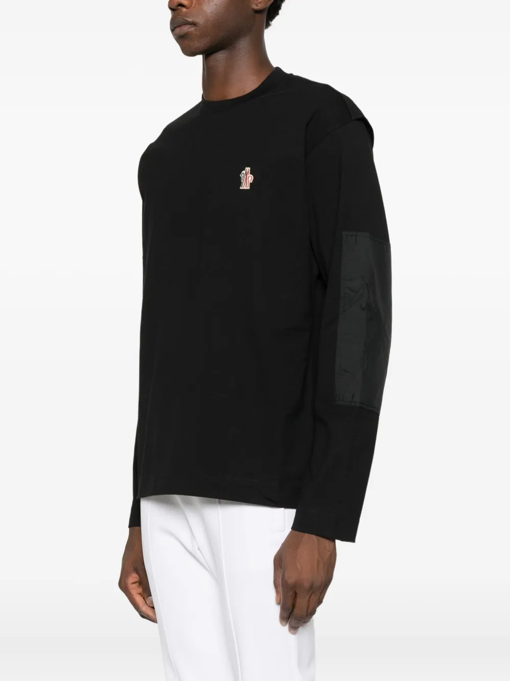 Moncler Logo-patch T-shirt In Black