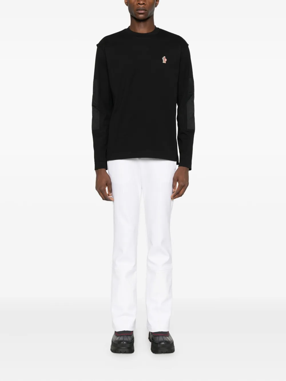 Moncler Logo-patch T-shirt In Black