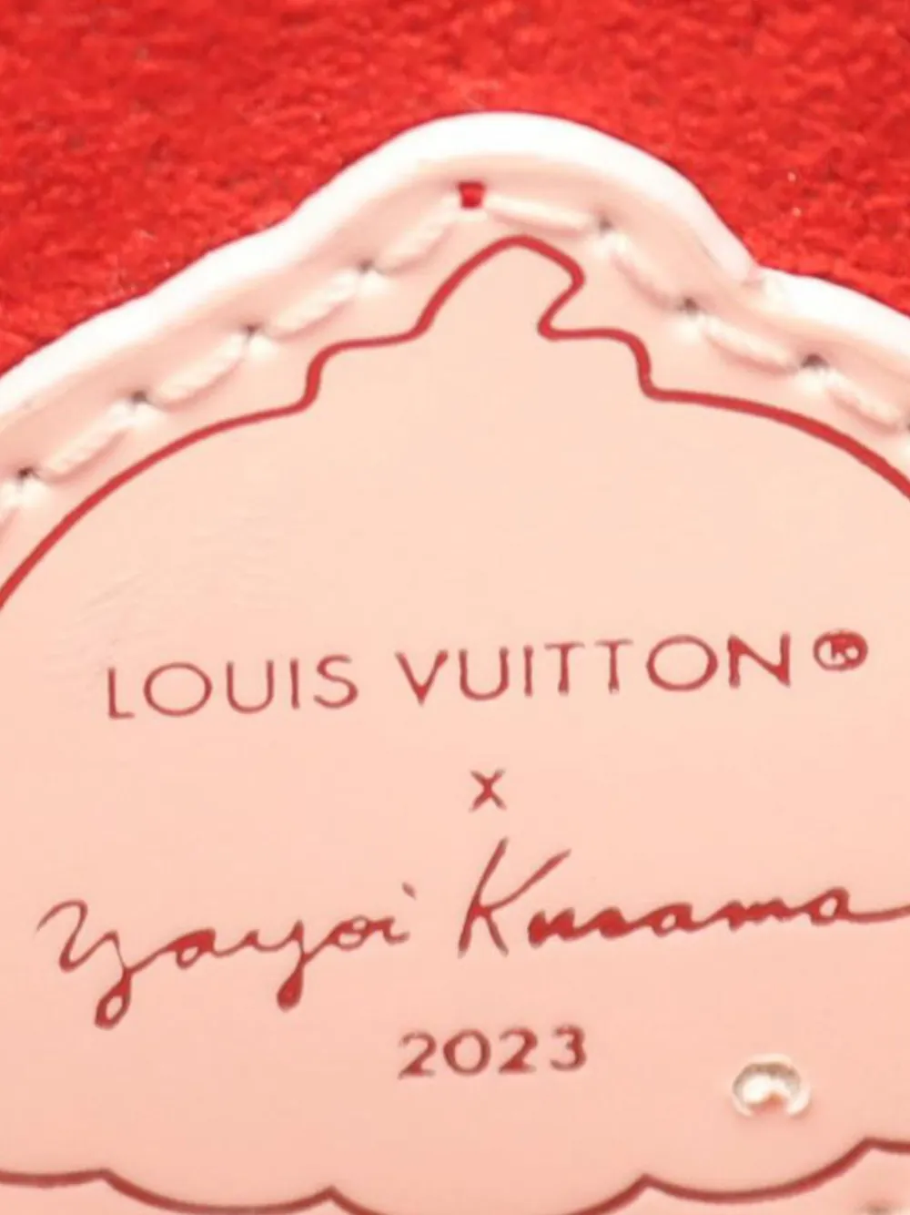 Pre-owned Louis Vuitton 2021-2025 Yayoi Kusama Epi Infinity Dots Petit Sac Plat Satchel In Red