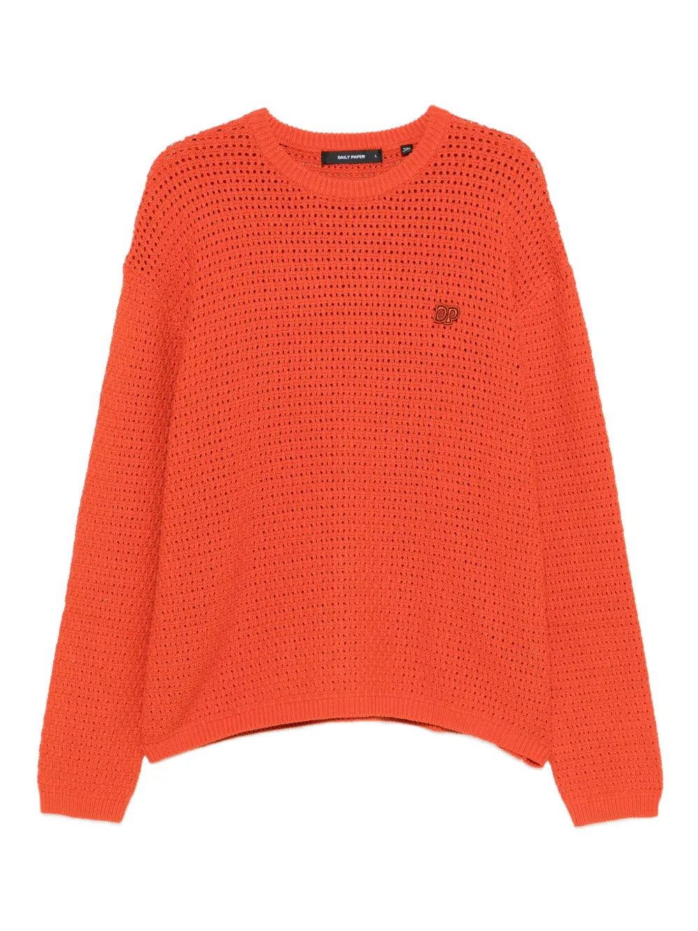 Daily Paper Pullover mit Pointelle-Strickmuster | Orange | Image 1