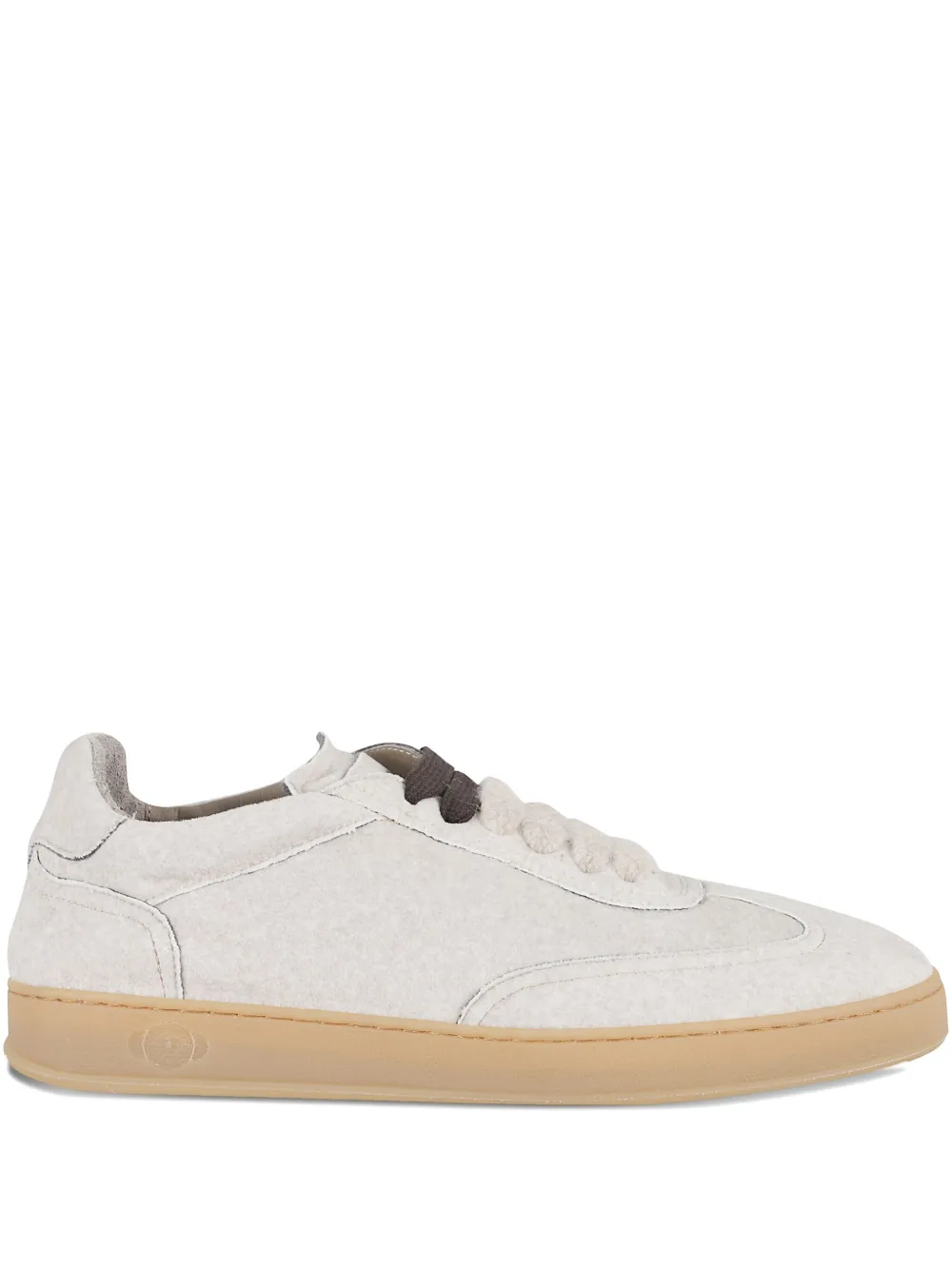 Soldini80 Akira Donald Round Toe Sneakers In Neutral