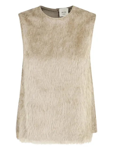 Alysi fringed round-neck top