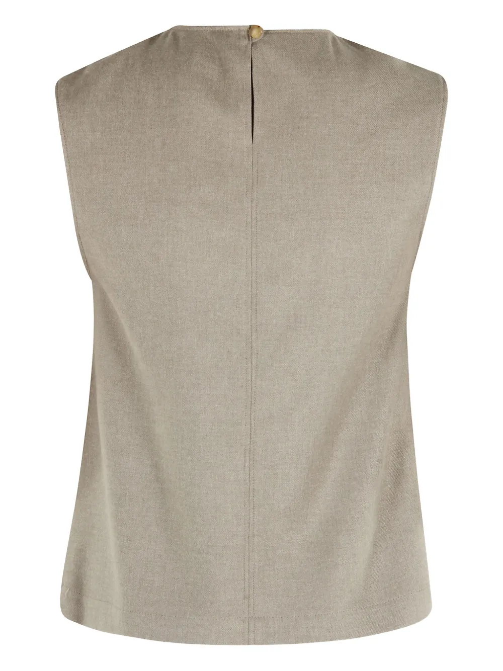 Alysi Top Girocollo S Maniche Fringe In Neutral