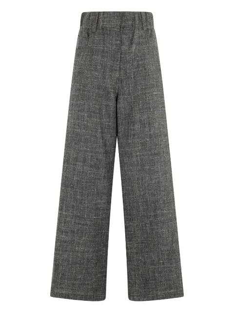 Alysi slub-texture trousers