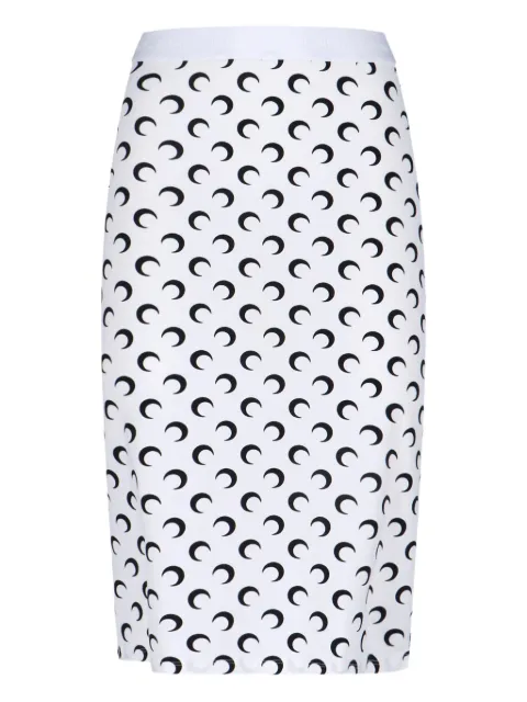 Marine Serre falda midi Moon