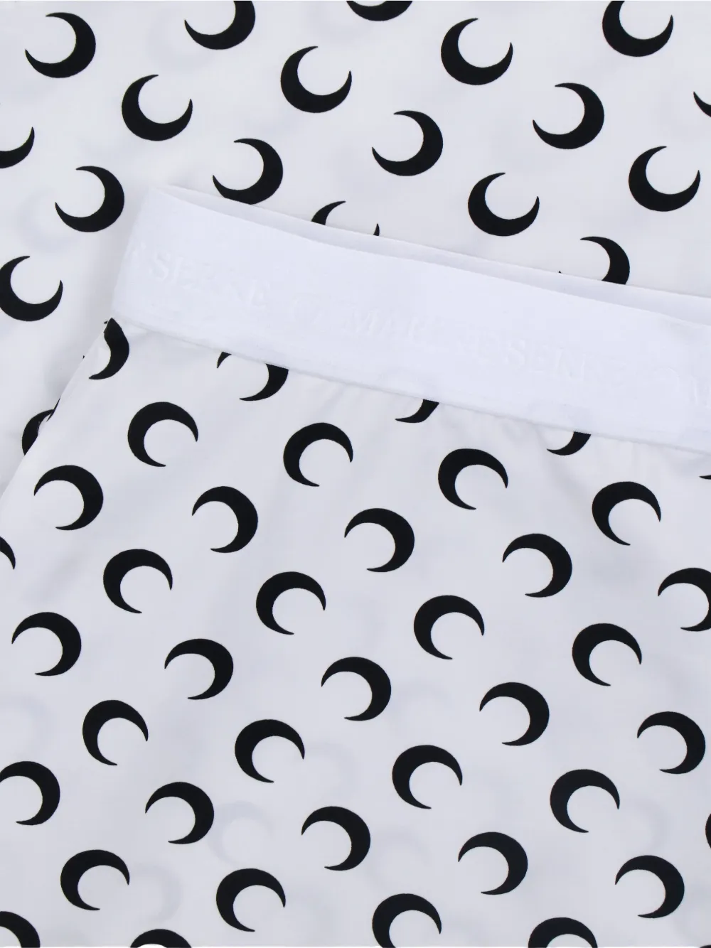 Marine Serre Midi Skirt With Crescent Moon Pattern In White