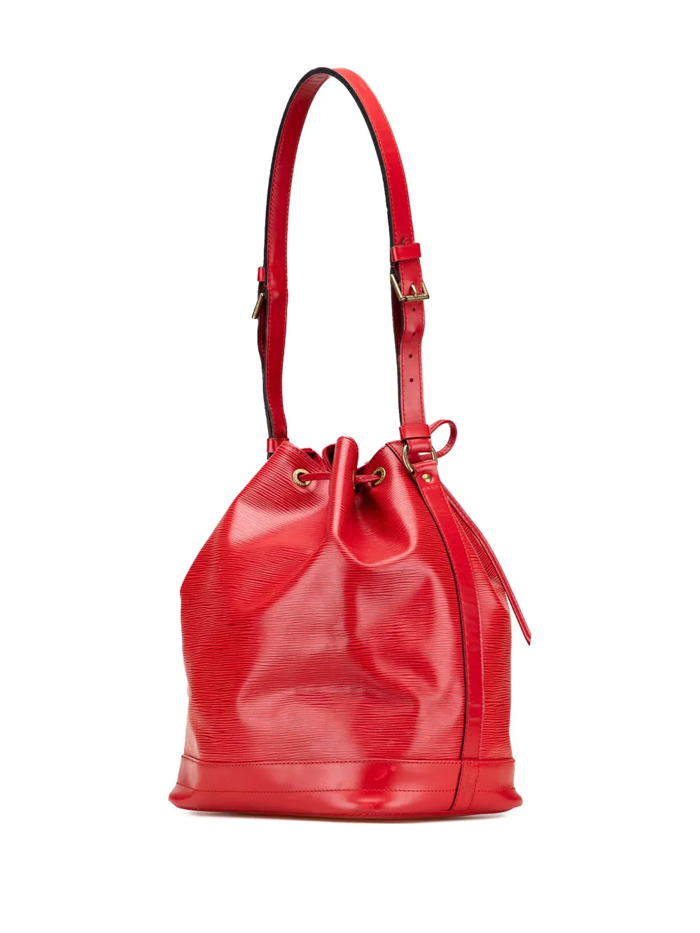 Pre-owned Louis Vuitton 1995 Epi Noe Gm Bucket Bag In Red
