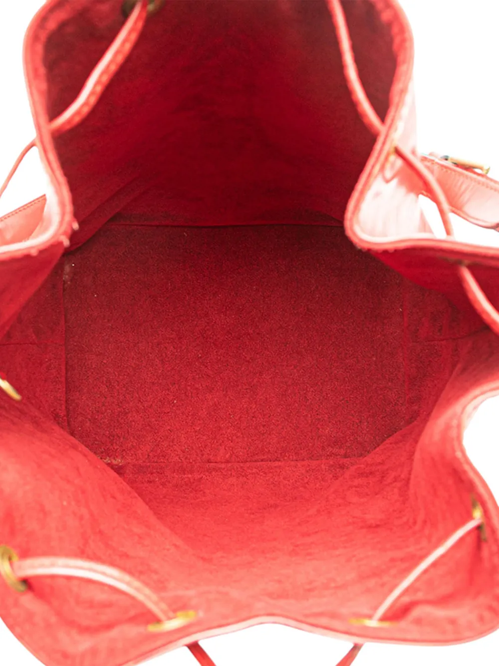 Pre-owned Louis Vuitton 1995 Epi Noe Gm Bucket Bag In Red