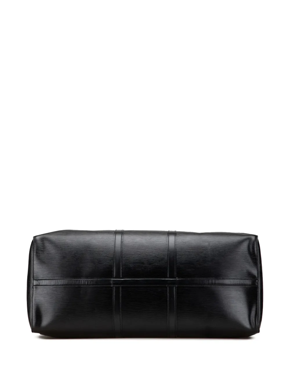 Pre-owned Louis Vuitton 1988 Epi Keepall 60 Travel Bag In Black