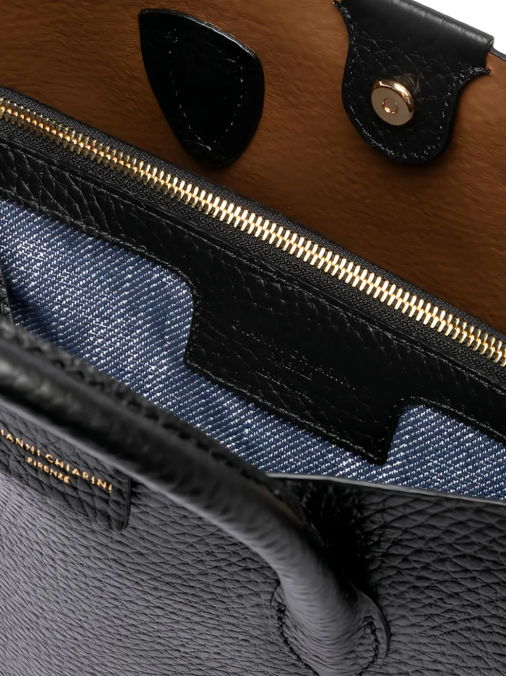 GIANNI CHIARINI Leren shopper Zwart