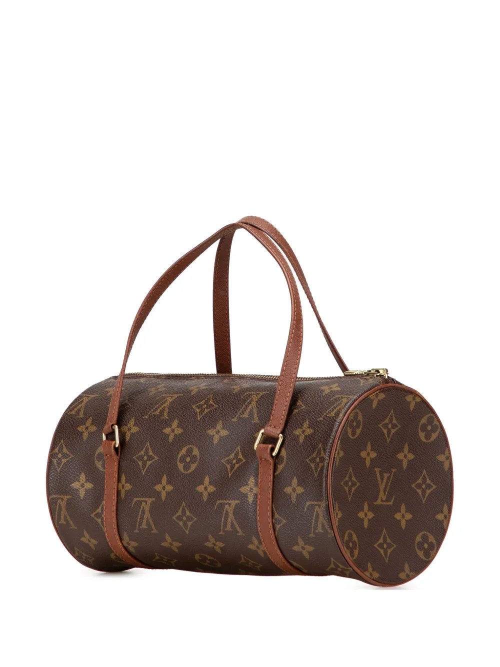 Pre-owned Louis Vuitton 2000 Monogram Papillon 26 Handbag In Brown
