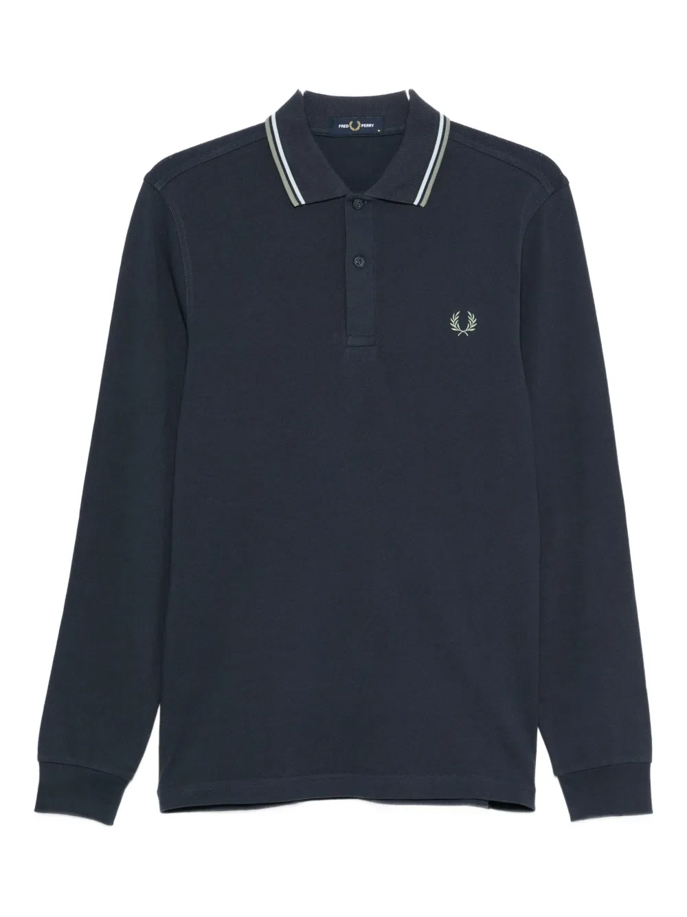 Fred Perry Long-sleeve Cotton Polo Shirt In Blue