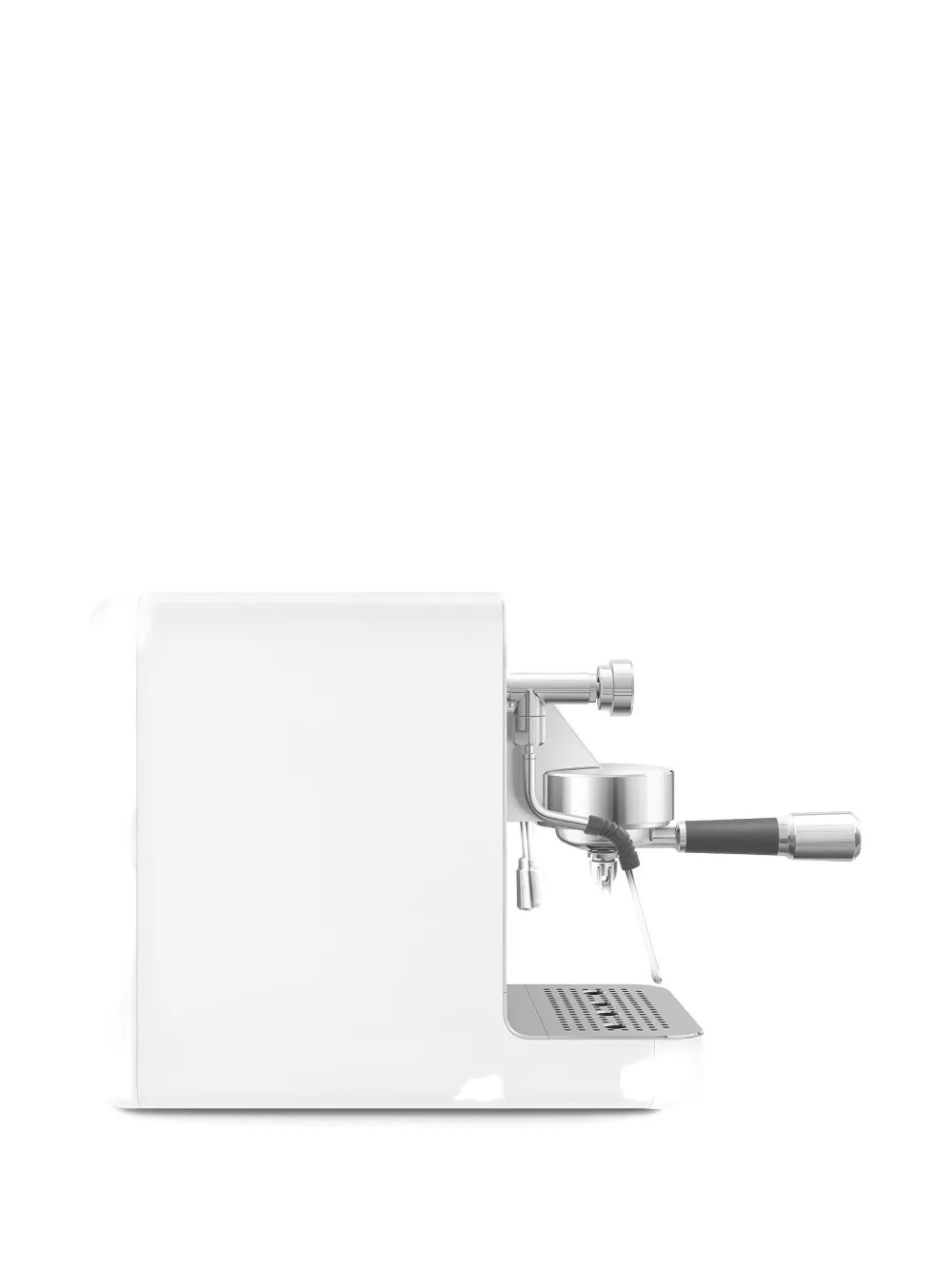 Smeg Compact Portafilter Coffe Machine (36cm X 22cm) In Silver